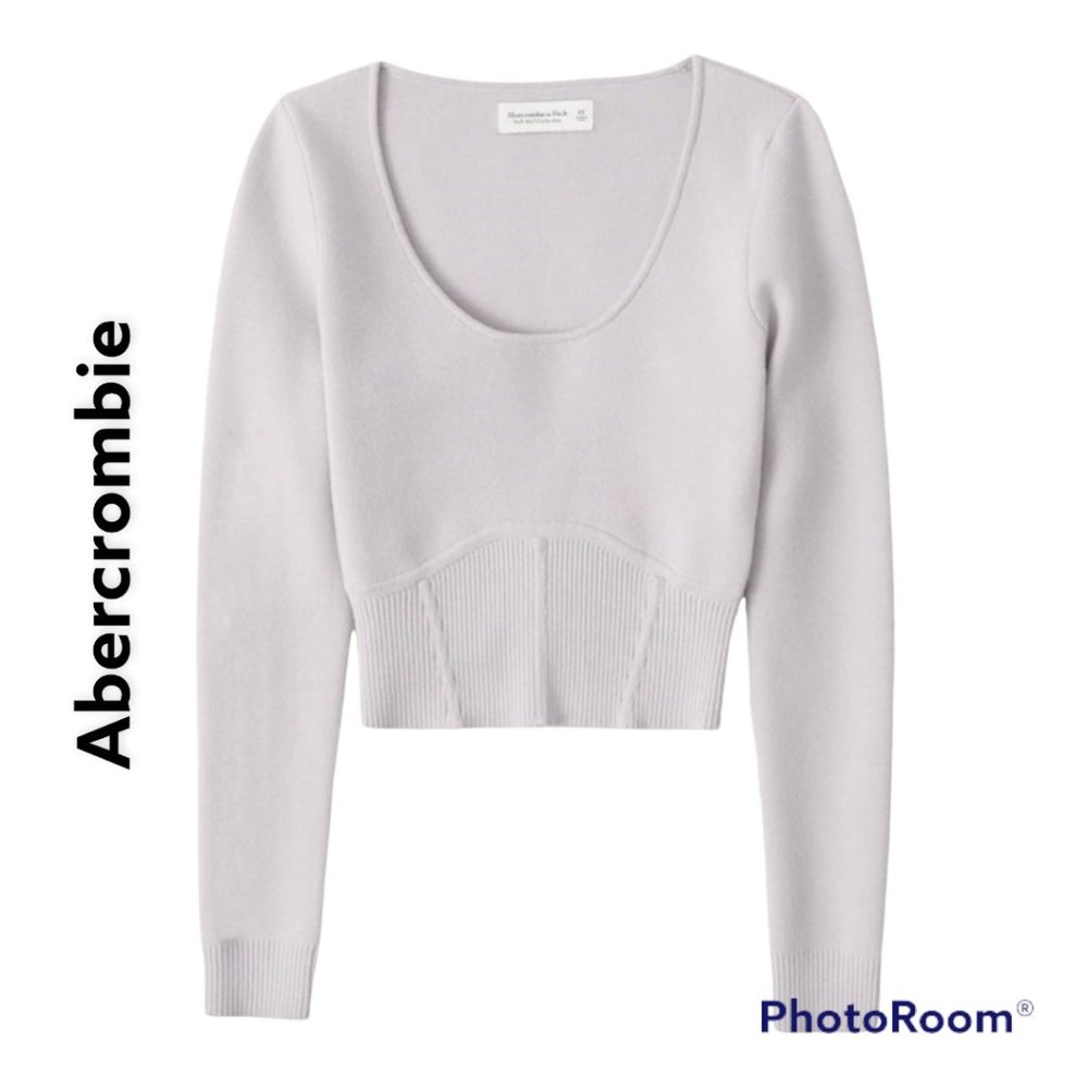NWT Ribbed Slim Corset Sweater - Picture 1 of 5